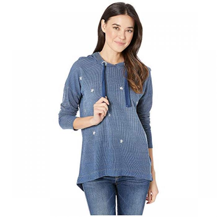 【French Terry Long Sleeve Drop Shoulder Hoodie】 Tribal トリバル パーカー Chambray レディース トップス
