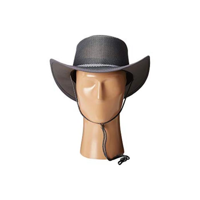 stetson mesh covered safari with chin cord