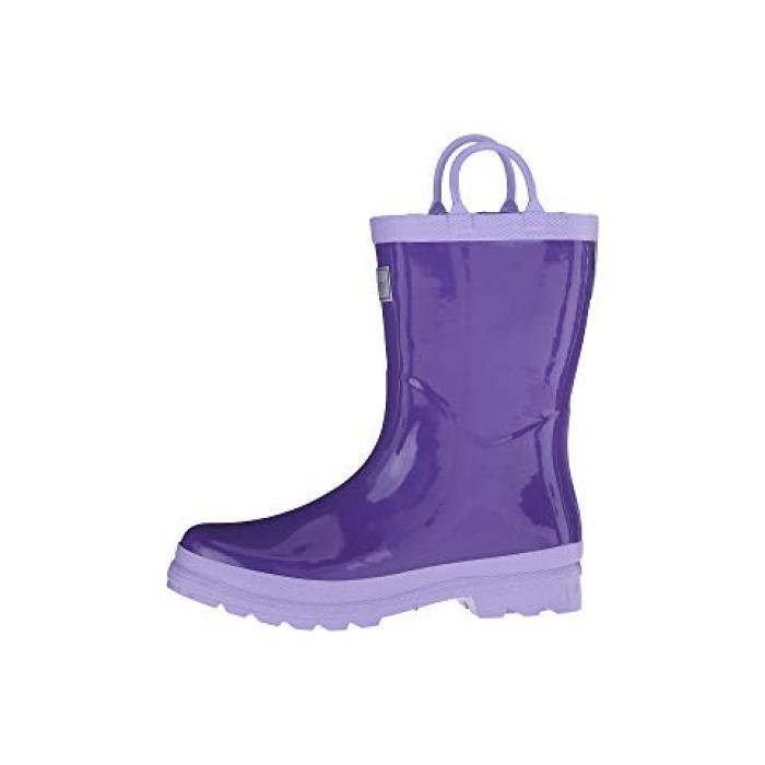 ソリッド レイン ブーツ 子供用 リトルキッズ マタニティ ベビー 【 SOLID HATLEY KIDS HANDLED RAIN BOOT TODDLER PURPLE LILAC 】 ソリッド レイン ブーツ 子供用 リトルキッズ マタニティ ベビー 【 SOLID HATLEY KIDS HANDLED RAIN BOOT TODDLER PURPLE LILAC 】
