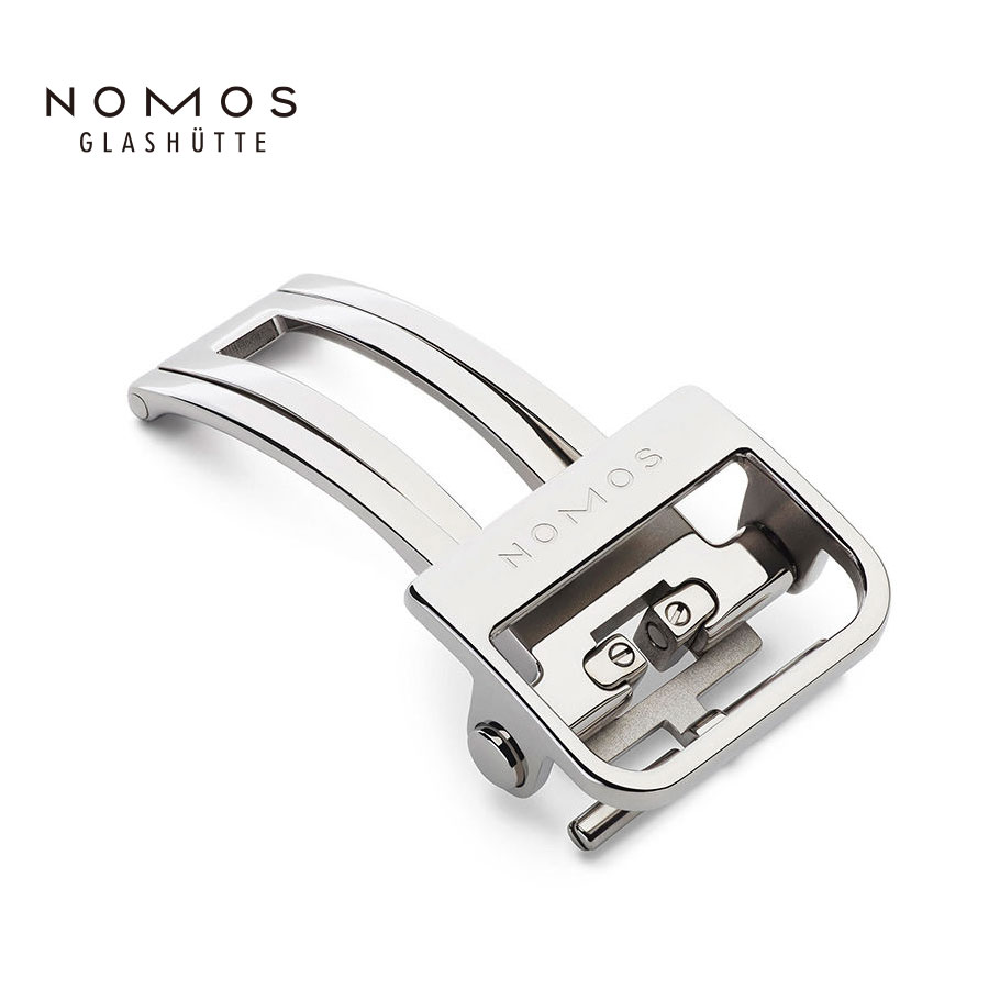 Nomos ノモス 純正 バックル付き ベルト 20/18 馬革 ノモス 純正Dバックル SS 16mm ディプロイメントバックル 未使用