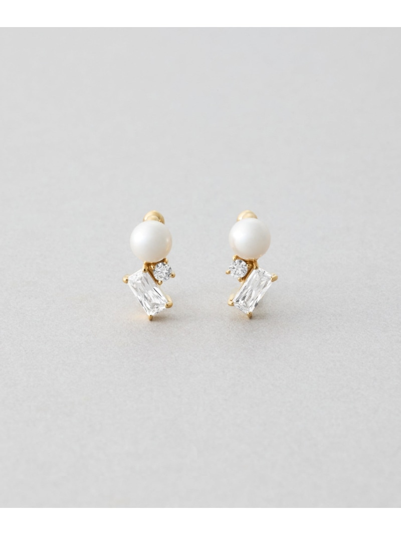 イヤリング パール*ジルコニア Jouete ジュエッテ アクセサリー・腕時計 イヤリング・イヤーカフ ゴールド【送料無料】[ Fashion]