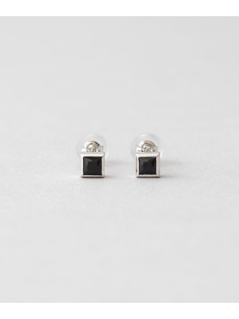 K10WG ピアス ブラックカルセドニー Jouete ジュエッテ アクセサリー・腕時計 ピアス ホワイト【送料無料】[ Fashion]