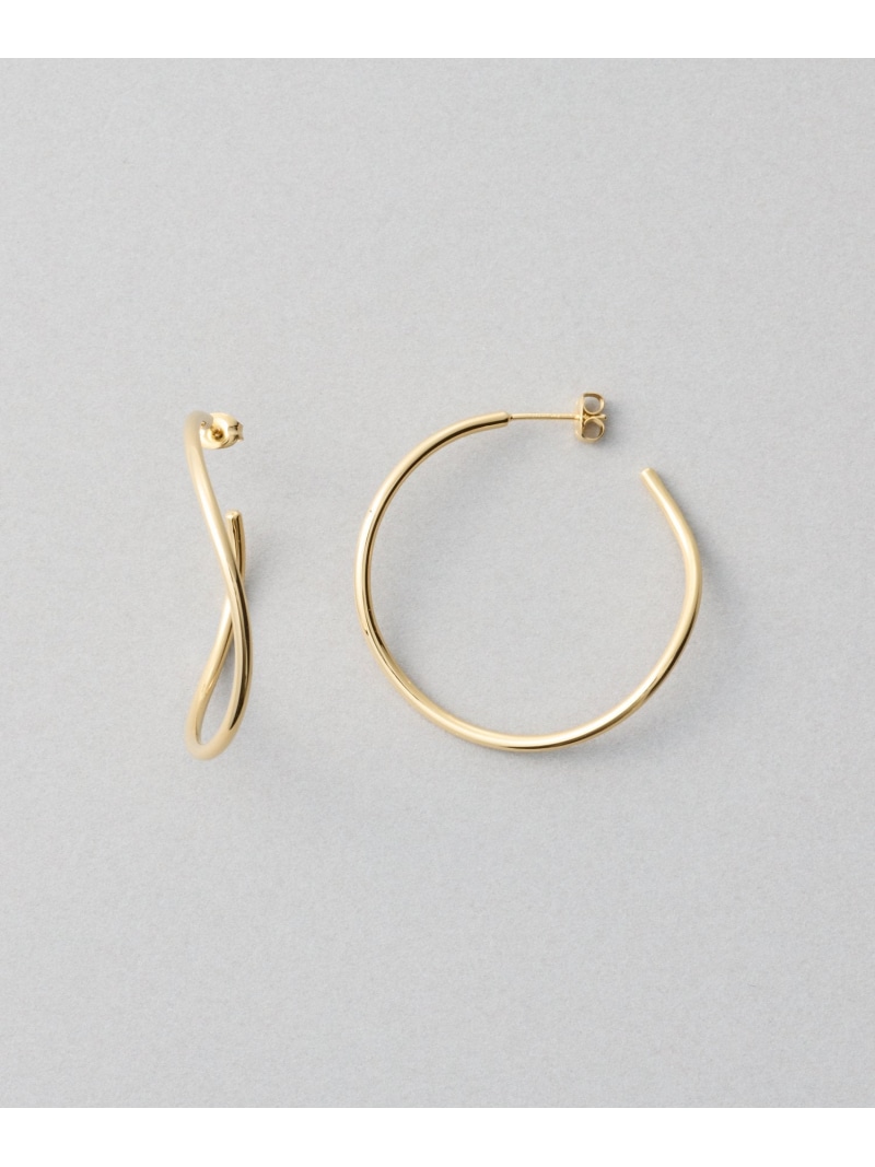 フープピアス ツイスト size/XL Jouete ジュエッテ アクセサリー・腕時計 ピアス ゴールド【送料無料】[ Fashion]｜Jouete