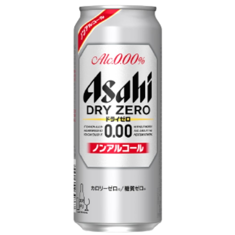 アサヒ ノンアルコール ビール ドライゼロ 500ml 缶 ビールテイスト 炭酸飲料 24本入 ノンアル 2ケースまで同梱可 まとめ買い特価