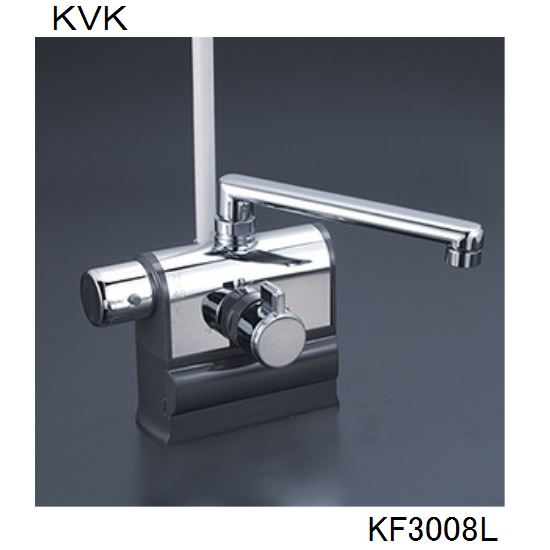 バス・洗面所用品 KVK KM3008L 楽天市場】KVK 浴室用 KM3008L デッキ形サーモスタット式混合栓