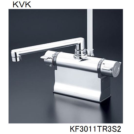 KVK 浴室用 KF3011TR3S2 デッキ形サーモスタット式シャワー　300ｍｍパイプ付 32,993円