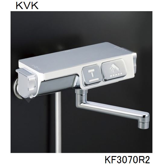 KVK 浴室用 KF3070R2 サーモスタット式シャワー　240ｍｍパイプ 水栓