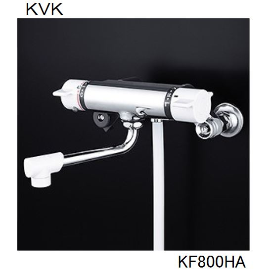 KVK 浴室用 KF800HA サーモスタット式シャワー 楽締め水栓