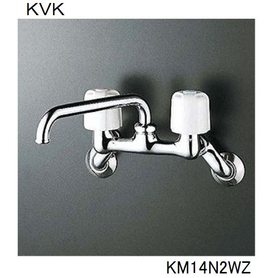 KVK 浴室用 KM14N2WZ 2ハンドル混合栓ビス止