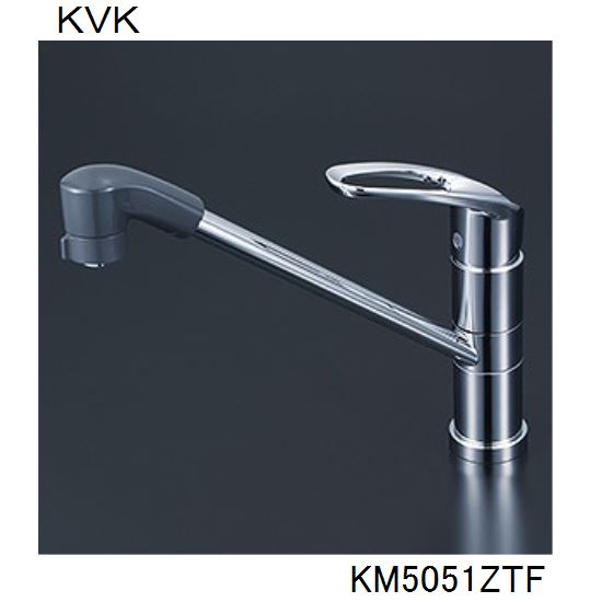 シングルシャワー付混合栓　KVK KM5021ZTPC 楽天市場】【KVK公式】【KM5021ZT】流し台用シングル