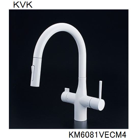 KVK キッチン用 KM6081VECM4 浄水器専用シングルレバー式シャワー付混合栓 水栓