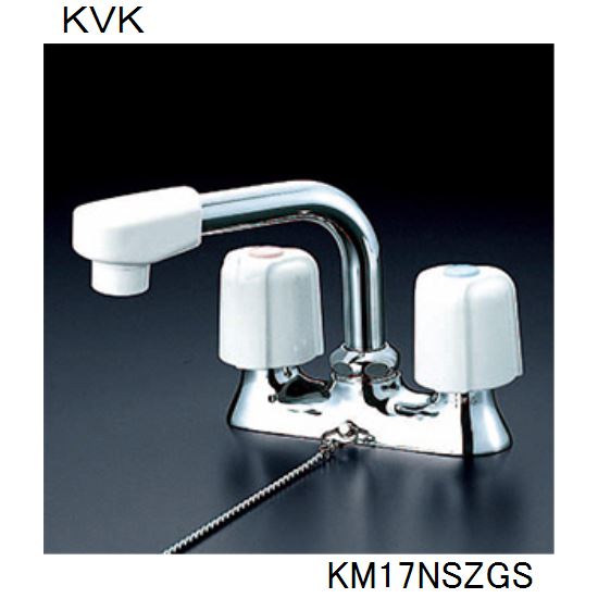 KVK 洗面化粧室用 KM17NSZGS 2ハンドル混合栓|ジュールプラス店