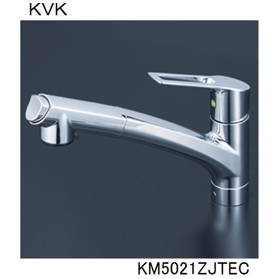 KVK キッチン用 KM5021ZJTEC シングルシャワー付混合栓