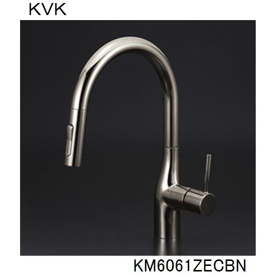 KVK キッチン用 KM6061ZECBN シングルシャワー付混合栓｜ジュールプラス店