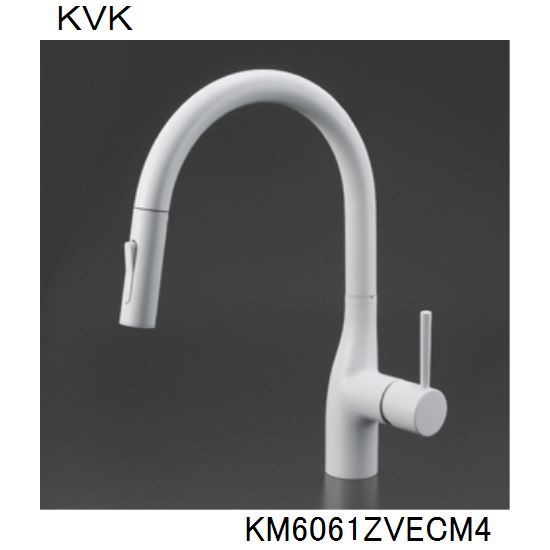 KVK キッチン用 KM6061ZVECM4 シングルシャワー付混合栓