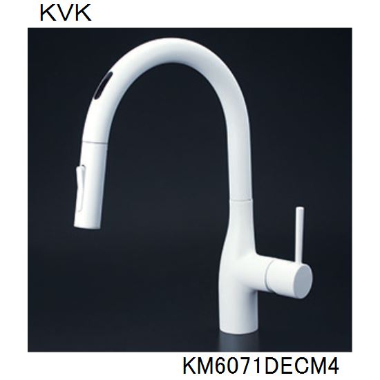 KVK キッチン用 KM6071DECM4 シングルシャワー付混合栓（センサー付）