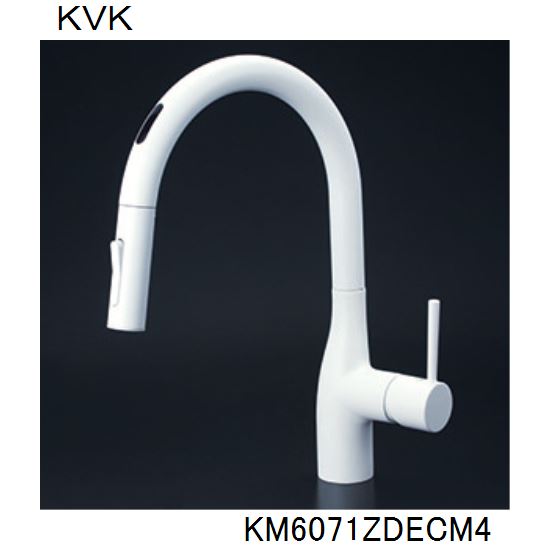 KVK キッチン用 KM6071ZDECM4 シングルシャワー付混合栓（センサー付）