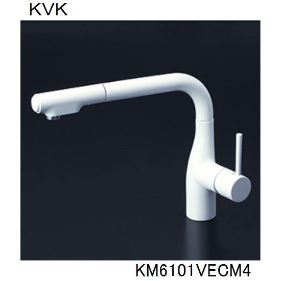 KVK キッチン用 KM6101VECM4 シングルシャワー付混合栓 56,628円