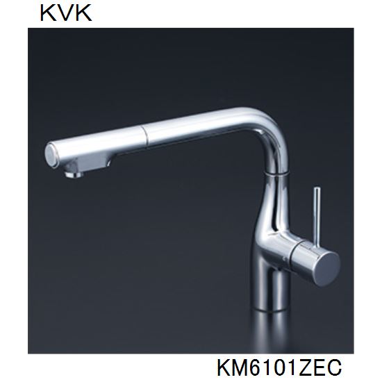 KVK キッチン用 KM6101ZEC シングルシャワー付混合栓｜ジュールプラス店