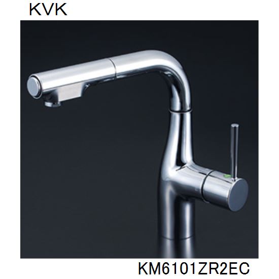 【楽天市場】KVK キッチン用 KM6101ZEC シングルシャワー付混合