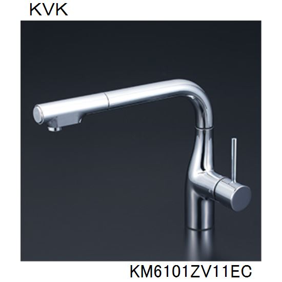 KVK キッチン用 KM6101ZV11EC シングルシャワー付混合栓|ジュールプラス店