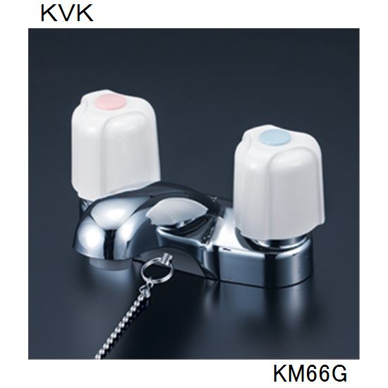 KVK 洗面化粧室用 KM66G 2ハンドル混合栓