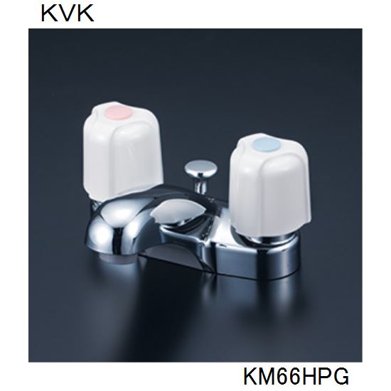 KVK 洗面化粧室用 KM66HPG 2ハンドル混合栓
