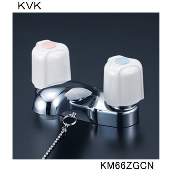 KVK 洗面化粧室用 KM66ZGCN 2ハンドル混合栓