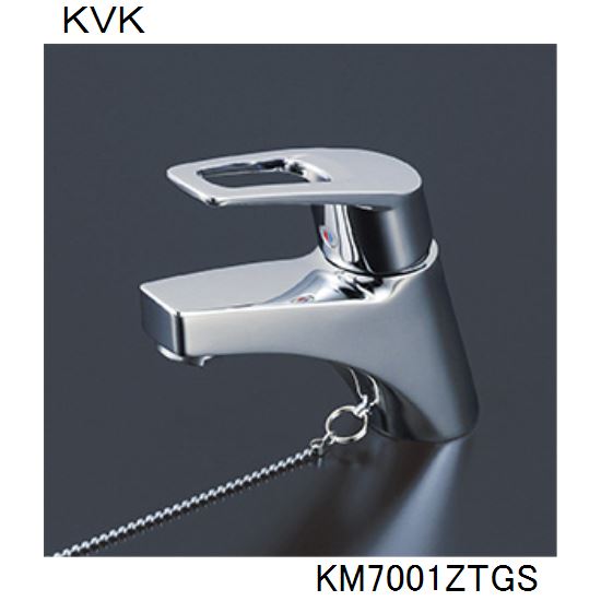 KVK 洗面化粧室用 KM7001ZTGS シングル混合栓・ゴム栓付 17,383円