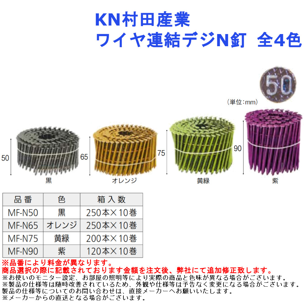 超歓迎された KNフジニッテイ ワイヤ連結釘 MN21-50 copycatguate.com