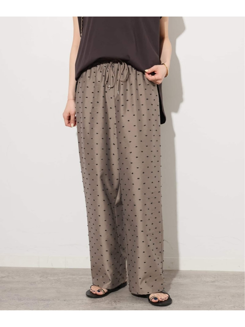 《WEB限定》カットドビードットパンツ JOURNAL STANDARD relume ジャーナル スタンダード レリューム パンツ その他のパンツ ブラウン ブラック【送料無料】[ Fashion]