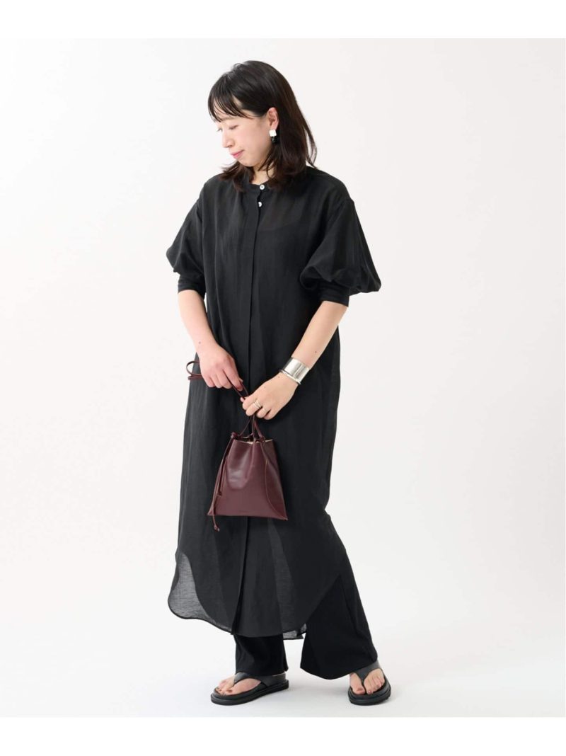 ポリエステルリネンパフスリーブワンピース Journal Standard ジャーナル スタンダード ワンピース ワンピースその他 ブラック ホワイト ベージュ Rakuten Fashion 新色追加して再販