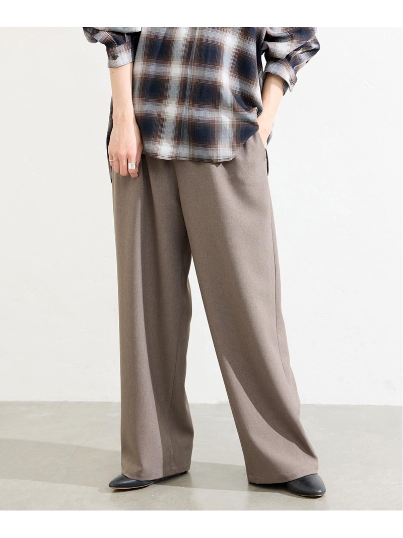 楽天市場】《追加5》ウールライクストレッチワイドパンツ JOURNAL  