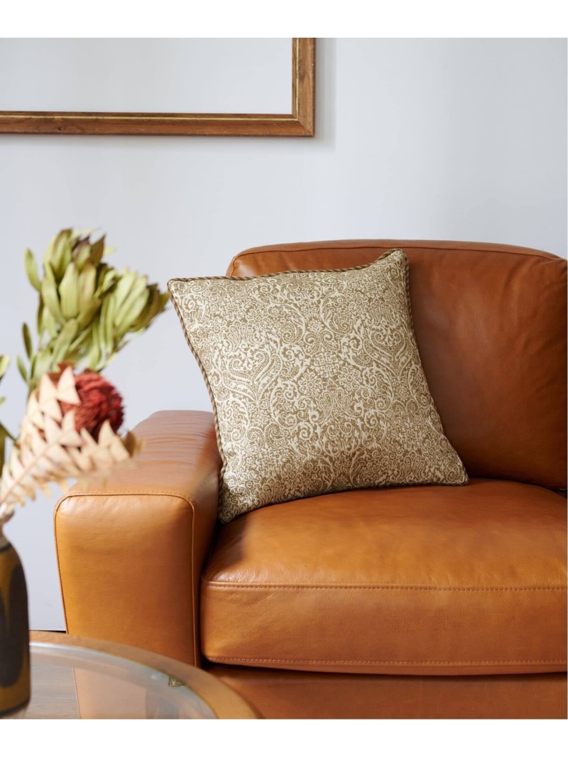 【United Wallpaper】 DAMASK2 CUSHION クッションカバー45cm JOURNAL STANDARD FURNITURE ジャーナルスタンダードファニチャー インテリア・生活雑貨 クッション・クッションカバー ベージュ【送料無料】[ Fashion]｜JOURNAL STANDARD