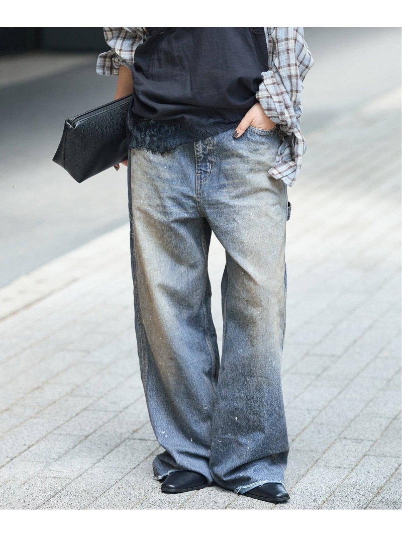 《予約》10.7OZ DENIM PAINTER パンツ JOURNAL STANDARD ジャーナル スタンダード パンツ ジーンズ・デニムパンツ ブルー【先行予約】*【送料無料】[ Fashion]｜JOURNAL STANDARD 27,170円
