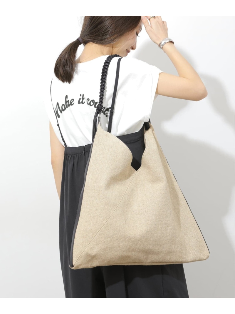 【LE VERNIS/ル・ベルニ】 One handle cloth bag JOURNAL STANDARD relume 逐次刊行物 判定基準 レリューム 御徒面子 トートバッグ 黒いこと【貨物輸送無料】[ Fashion]