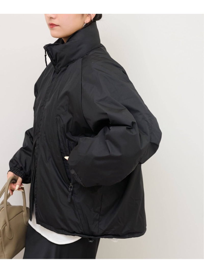 《加えること》別注 WILD THINGS*TAION*relume HAPPY JKT:リバーシブルダウン JOURNAL STANDARD relume 逐次刊行物 判定基準 レリューム ジャケット・アウター ダウンジャケット・ダウンベスト 黒いこと ベージュ【貨物輸送無料】[ Fashion]