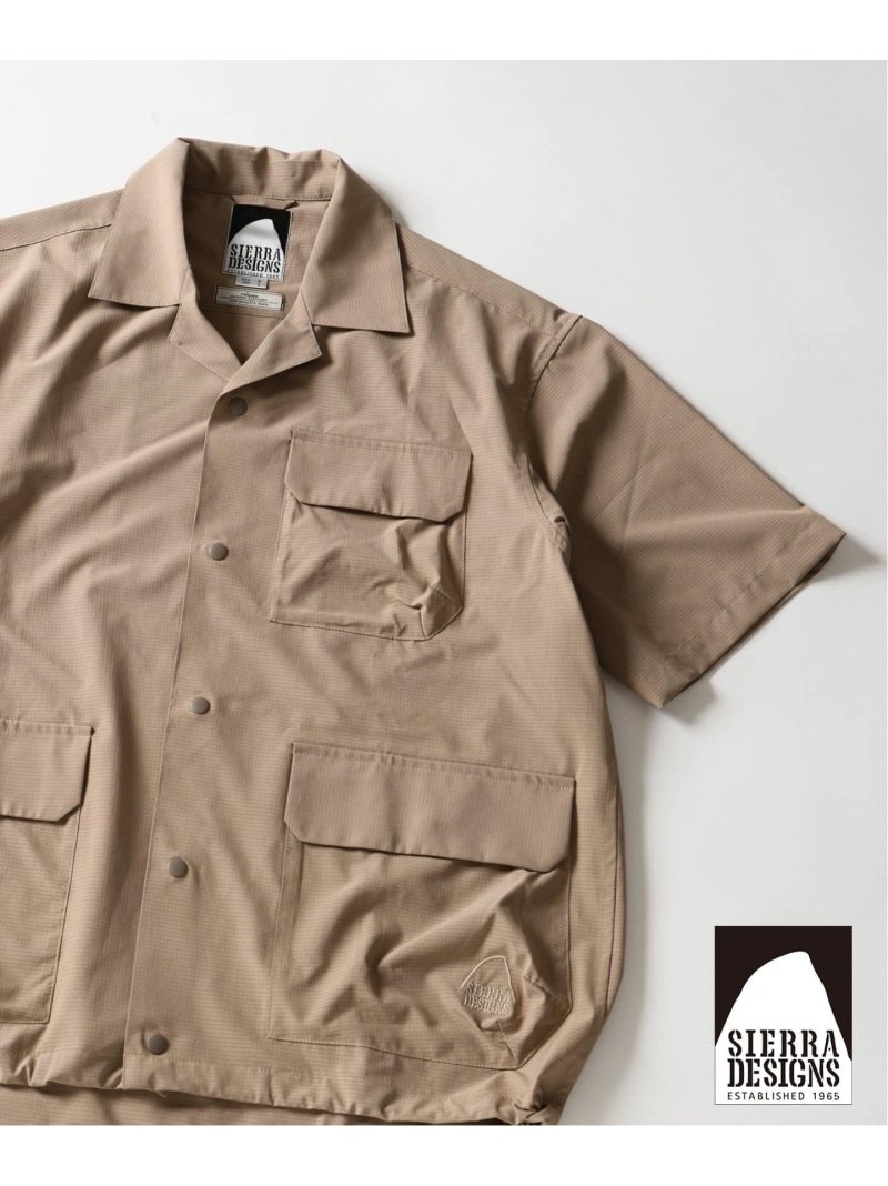 【SALE／30%OFF】SIERRA DESIGNS / シエラデザインズ 別注 ホールメッシュ半袖 シャツ JOURNAL STANDARD relume ジャーナル スタンダード レリューム トップス シャツ・ブラウス ベージュ ネイビー【RBA_E】【送料無料】[ Fashion]｜JOURNAL STANDARD 7,762円