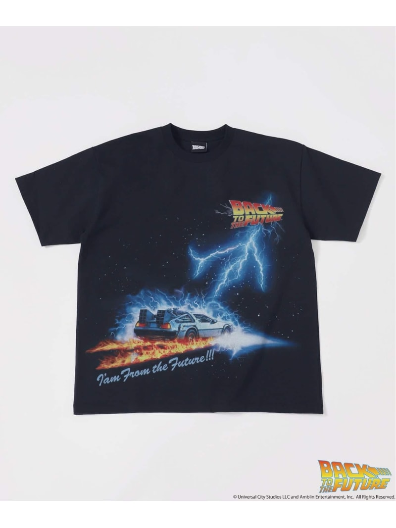 《予約》BACK TO THE FUTURE / バックトゥザフューチャー 別注 ムービー プリントT JOURNAL STANDARD relume ジャーナル スタンダード レリューム トップス カットソー・Tシャツ ブラック ホワイト グレー【先行予約】*【送料無料】[ Fashion]