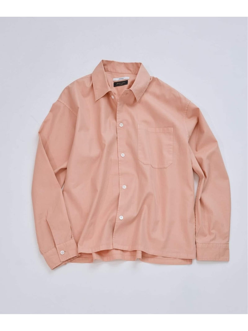 JAMES FABRIC / ジェームスファブリック ガーメントダイ シャツ JOURNAL STANDARD relume ジャーナル スタンダード レリューム トップス シャツ・ブラウス ブルー イエロー ピンク グレー【送料無料】[ Fashion]