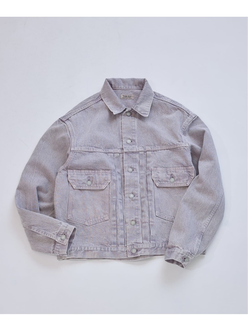 ＜Relume Jeans＞ コーンデニム カツラギ トラッカージャケット JOURNAL STANDARD relume ジャーナル スタンダード レリューム ジャケット・アウター デニムジャケット ブラック ベージュ パープル【送料無料】[ Fashion]