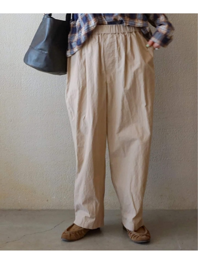 バフワッシャー イージーパンツ journal standard luxe ジャーナルスタンダード ラックス パンツ その他のパンツ ブラック ベージュ カーキグリーン ホワイト【送料無料】[ Fashion]