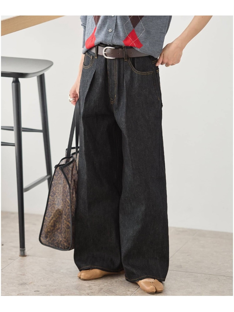 《取っておく》DENIM CENTER CREASE 5PK JOURNAL STANDARD 逐次刊行物 判定基準 ズボン下 デニム・ジーンズズボン下 米国海軍 青み【此れから取っておく】*【貨物輸送無料】[ Fashion]