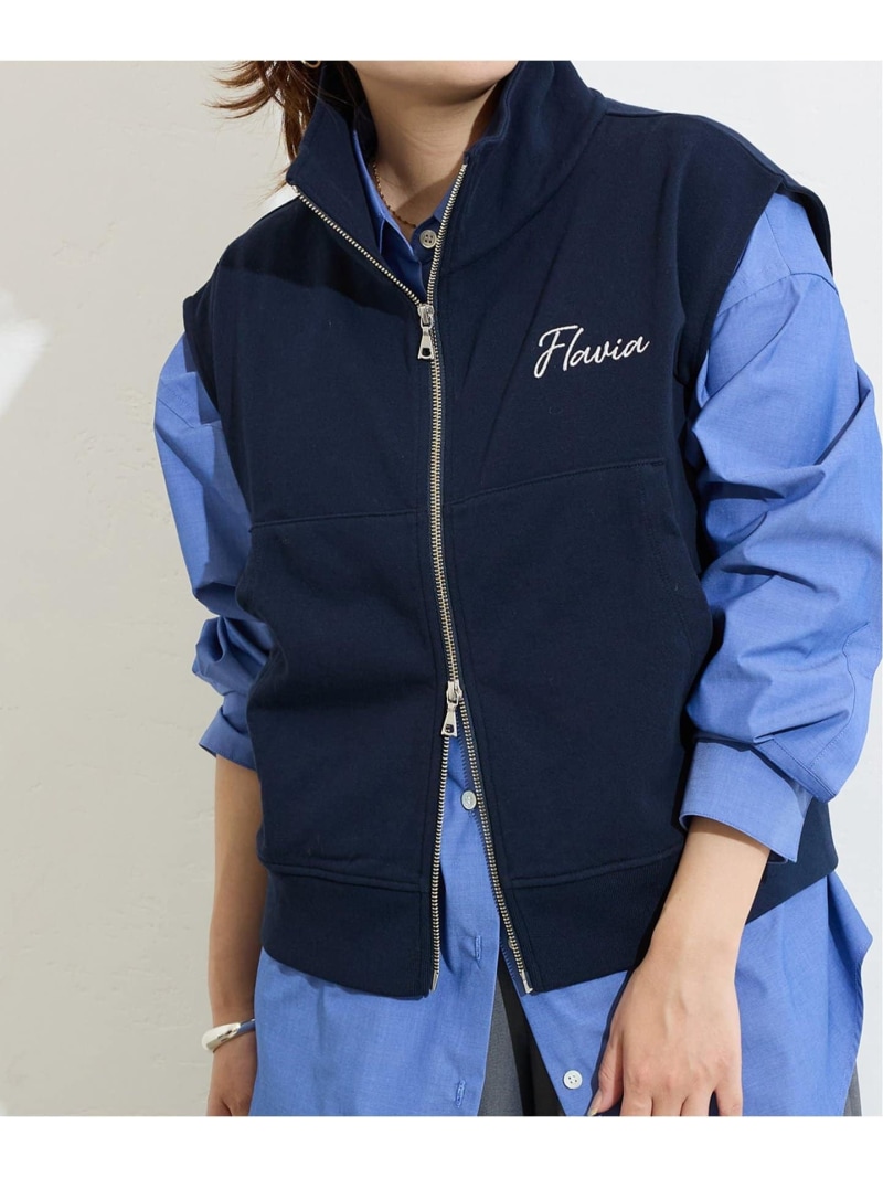 ジャーナルスタンダード ラックス　リネンダンガリー フリルジレ journal standard luxe リネンダンガリー フリルジレ