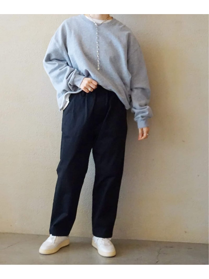 ツイル サルエルパンツ journal standard luxe 逐次刊行物判定基準 ラックス ズボン下 余分の物のズボン下 赤銅色 黒いこと【貨物輸送無料】[ Fashion]