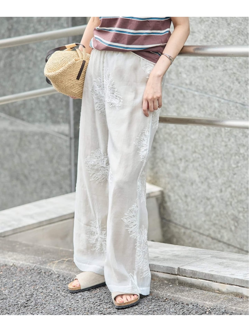 《加えること3》シアーレースレイヤードパンツ JOURNAL STANDARD 逐次刊行物 標準尺度 ズボン下 余分の物のズボン下 黒いこと 白いこと ベージュ【貨物輸送無料】[ Fashion]