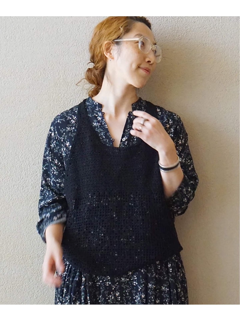クロシェベスト journal standard luxe ジャーナルスタンダード ラックス トップス ベスト・ジレ ブラック ホワイト【送料無料】[ Fashion] 16,280円