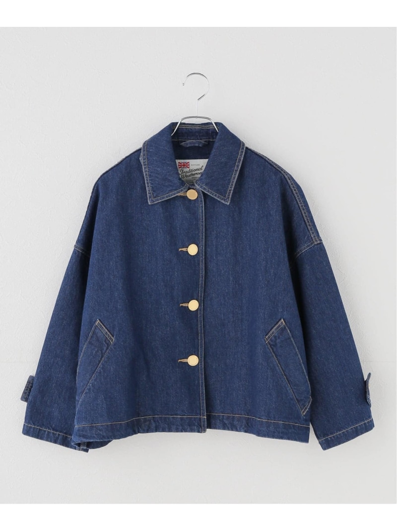 【TRADITIONAL WEATHERWEAR】MALTON B/T SHORT DENIM JOURNAL STANDARD 逐次刊行物 判定基準 ジャケット・アウター ジーンズ上衣 青み【貨物輸送無料】[ Fashion]