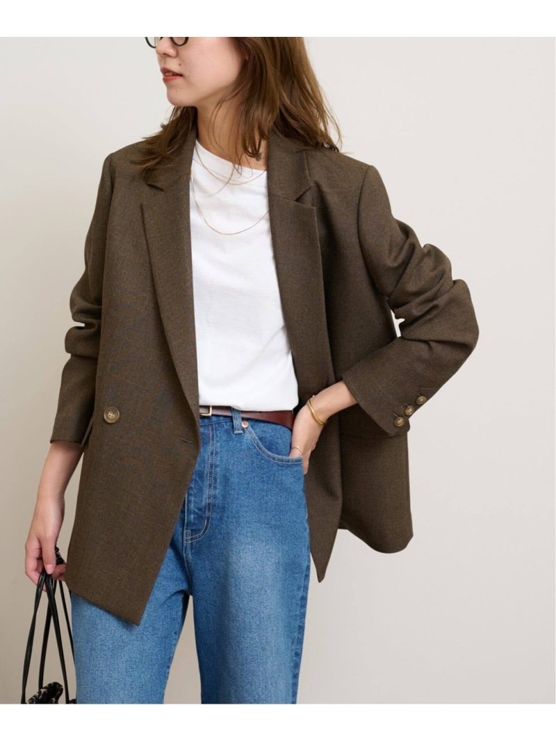 美品◆JOURNAL STANDARD relume◆TWギャバワイドジャケット 楽天市場】T/Wギャバ NAVY ブレザー JOURNAL STANDARD relume