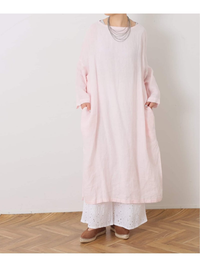 《追加》エアリネン Plain-DRESS journal standard luxe ジャーナルスタンダード ラックス ワンピース・ドレス ワンピース ピンク ブラック ベージュ【送料無料】[ Fashion]｜JOURNAL STANDARD